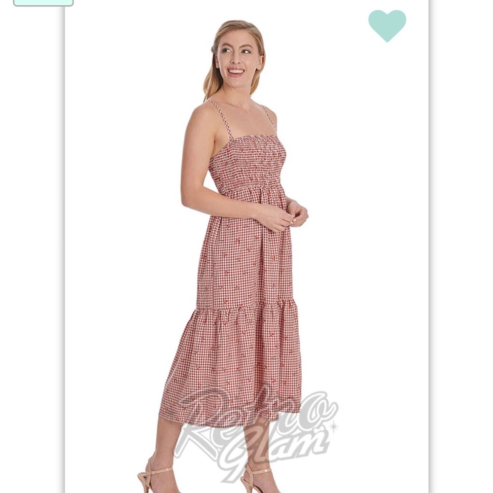 Banned Red Cherry Sweet Pea Dress -
-smocked bodice -NWOT-Sz XXL🍒​